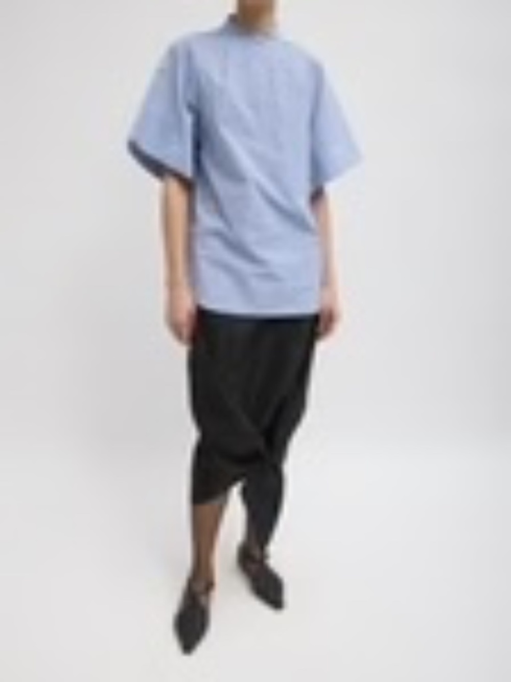 Tibi Italian Sporty Nylon Tie Skirt